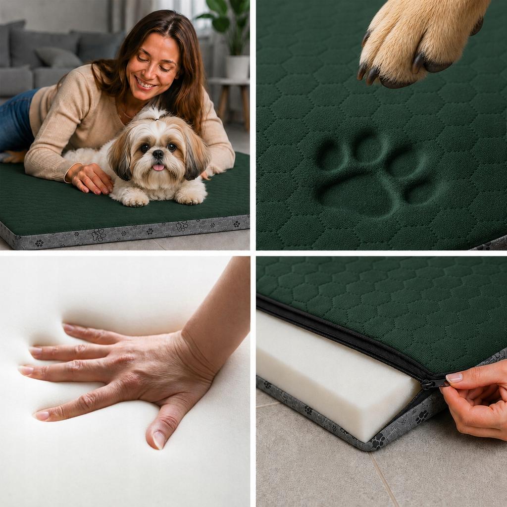 [15] Orthopedic Dog Bed, Pet Mattress 100x70cm LBELLA100R