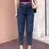 High-Waisted Pear-Shaped Harem Jeans for Women - Slimming Nine-Point Dad Carrot Pants