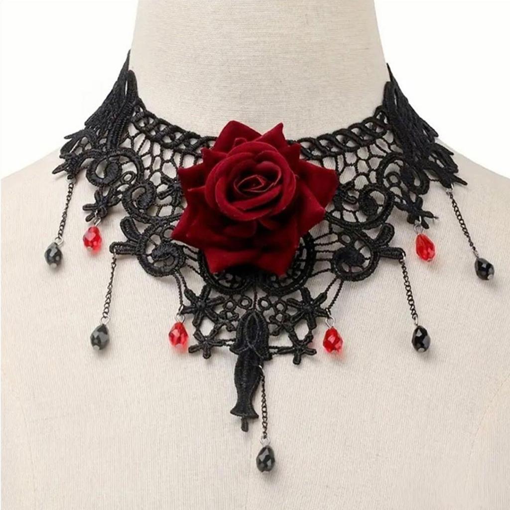 Bride Lace Necklace - Costume Accessory for Women