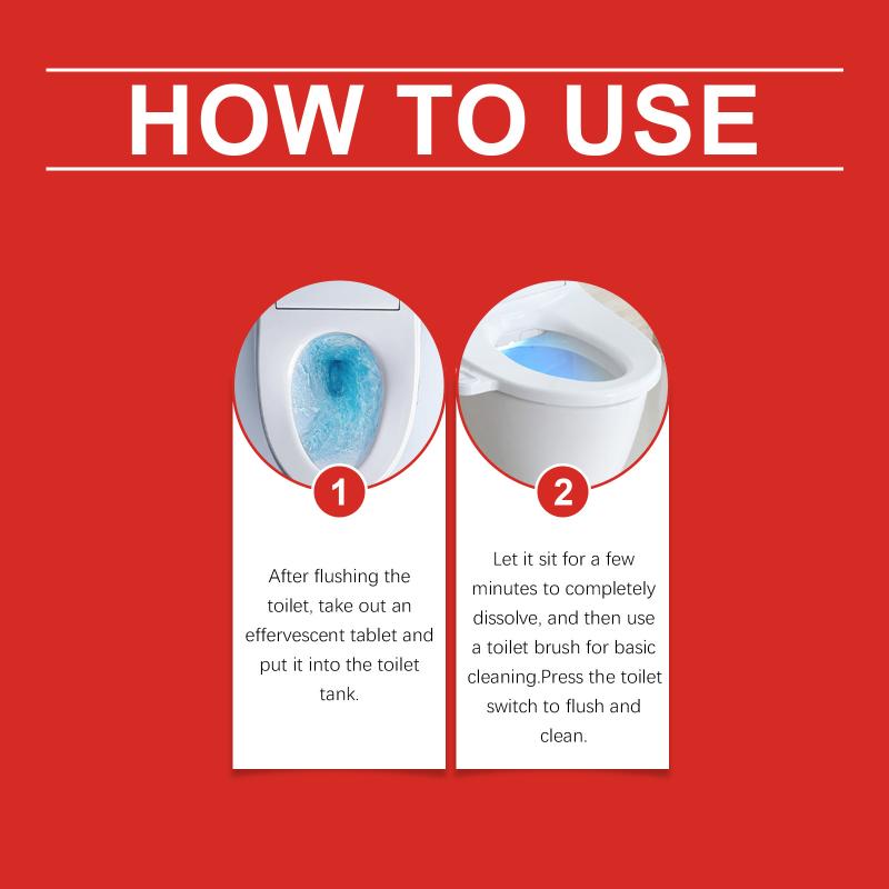 8Pcs Toilet Cleaner Toilets Cleaning Effervescent Tablets Powerful Remove Dirt Scale Stains Deodorizing Reduce Odors