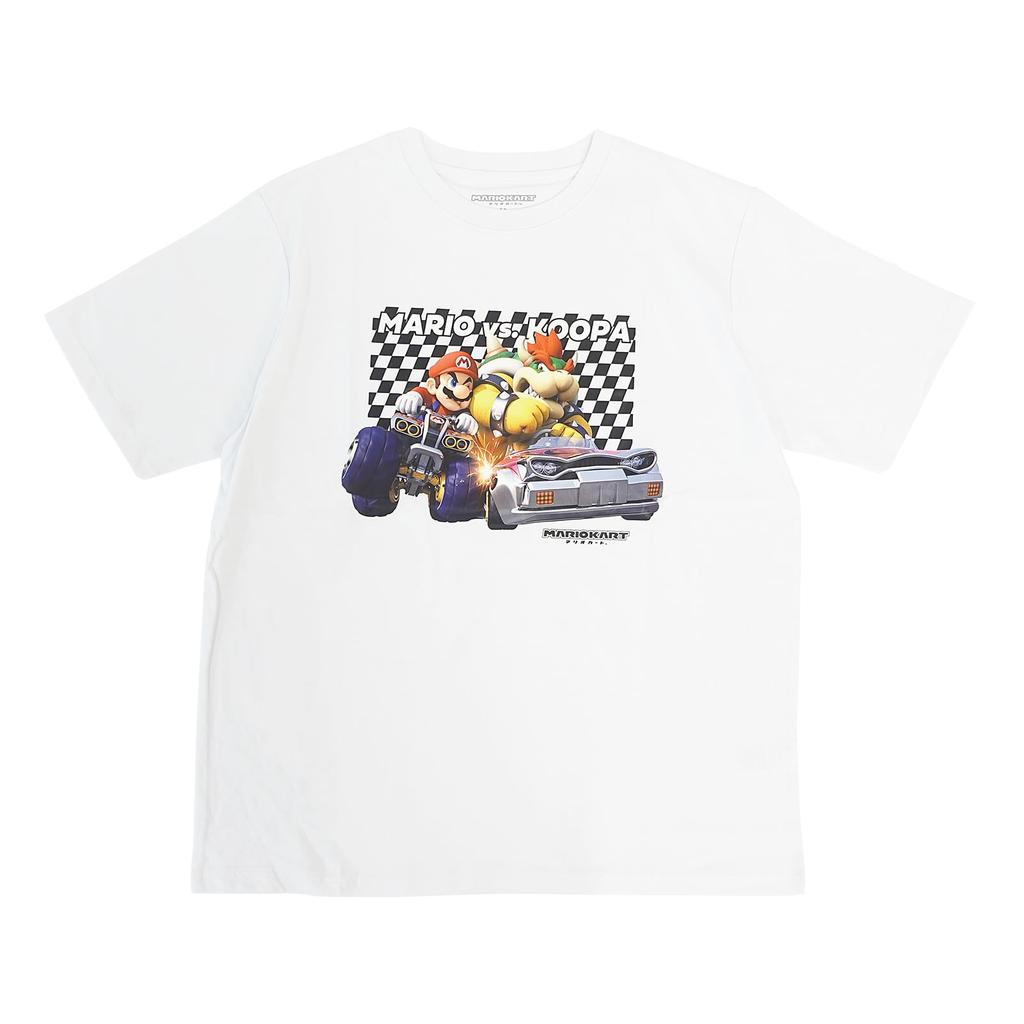 Fine Plus Short Sleeve Mario Kart Mario Bowser 3D Racing Merchandise Character Print T-Shirt
