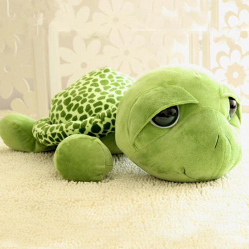 Plush Toy 25cm Super Green Big Eyes Stuffed Turtle Turtle Animal Plush Baby Toy Gift Pillow Girl Little Turtle Doll