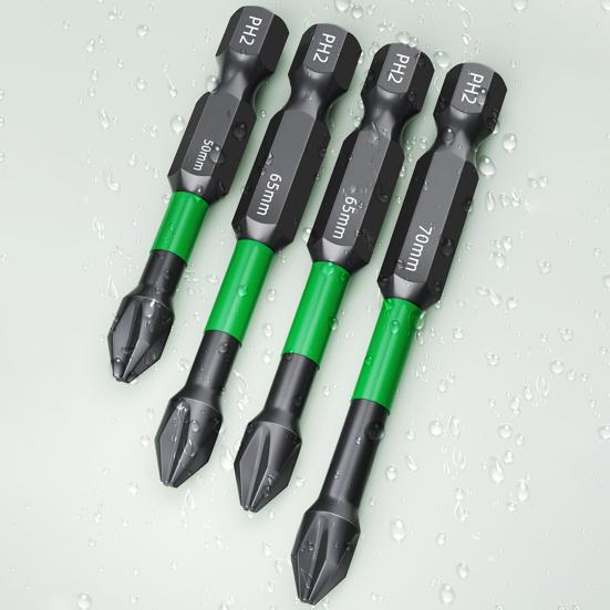 3/4/5/6 szt. Zestaw wierteł Chwyt sześciokątny Silne magnetyczne Końcówki wkrętakowe udarowe Wysoka trwałość Odporne na rdzę Szeroko stosowane Wiertła