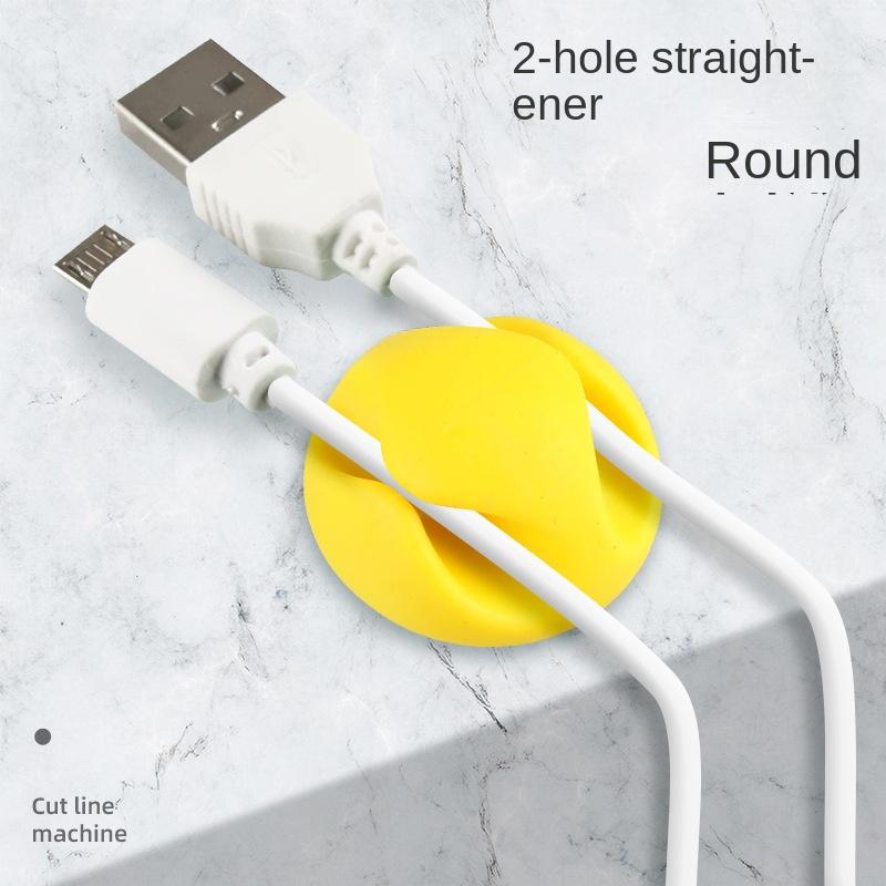 2 teile/satz Kabel Management Wickler Gummi 2 Kabel Halter Clips für Auto Tisch Ladekabel Kopfhörer Kabel Organizer Clips