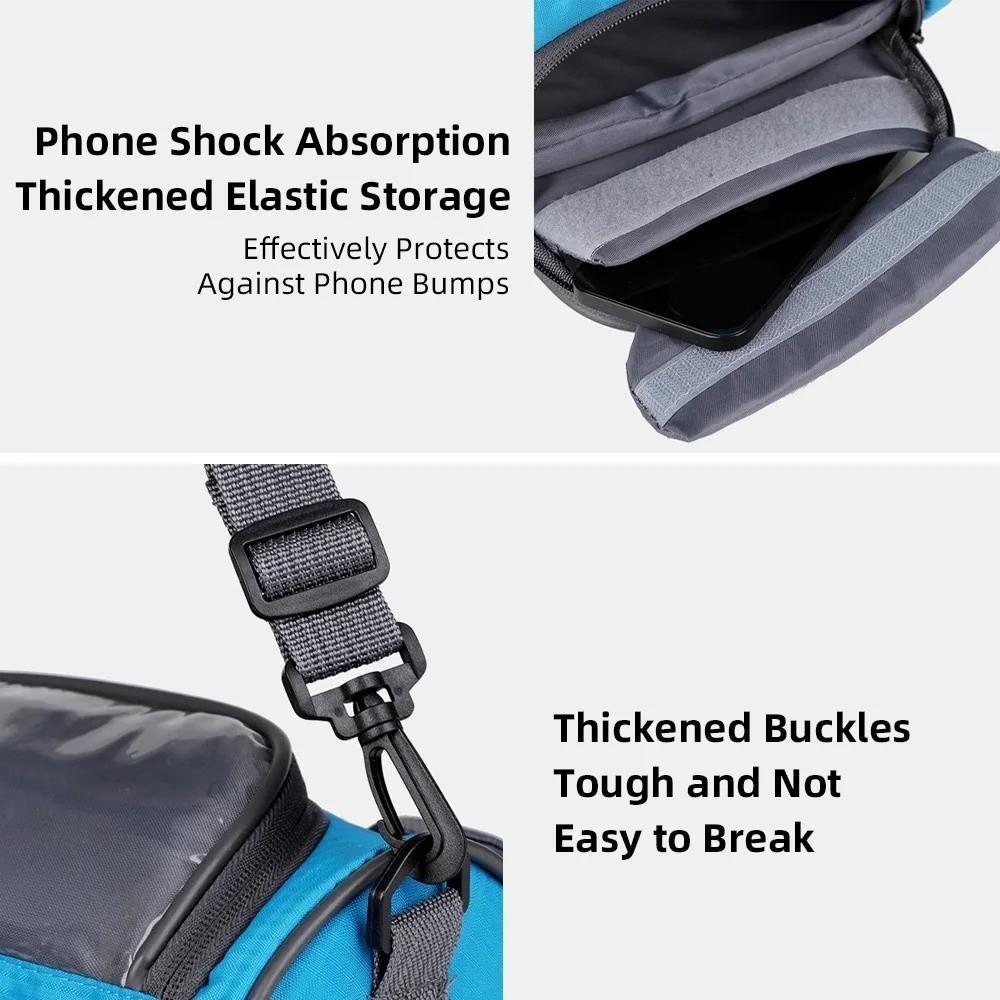 Borsa per Telefono da Bicicletta da Manubrio Schermo Tattile Sensibile Borsa da Custodia per Ciclismo Accessori da Ciclismo