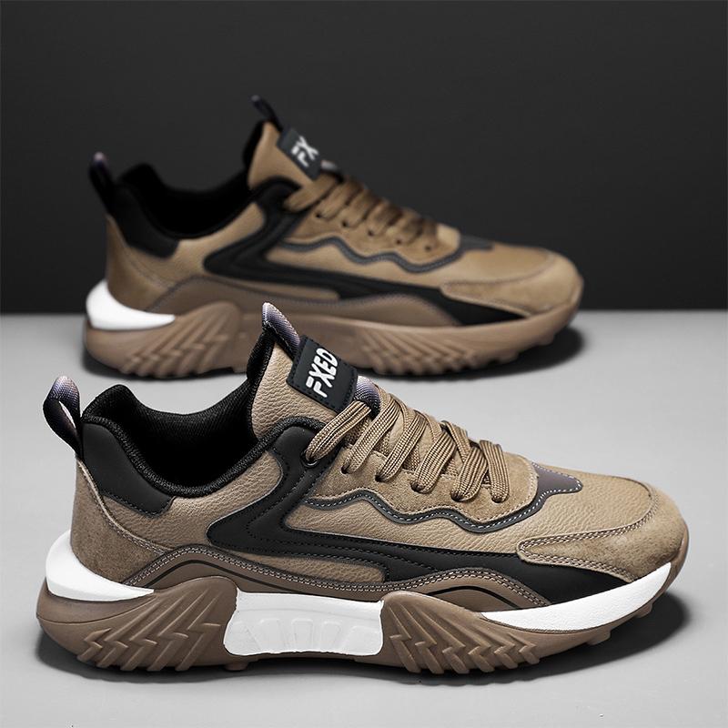 New Thick Soled Slow Running Breathable Outdoor Sports Odor Proof Shock Absorbent Fashion Work Shoes For Men Casual Sneakers