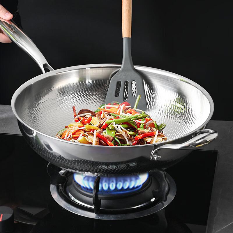 Zhuchuang Jingpin 32cm Gehämmertes Titan Wok