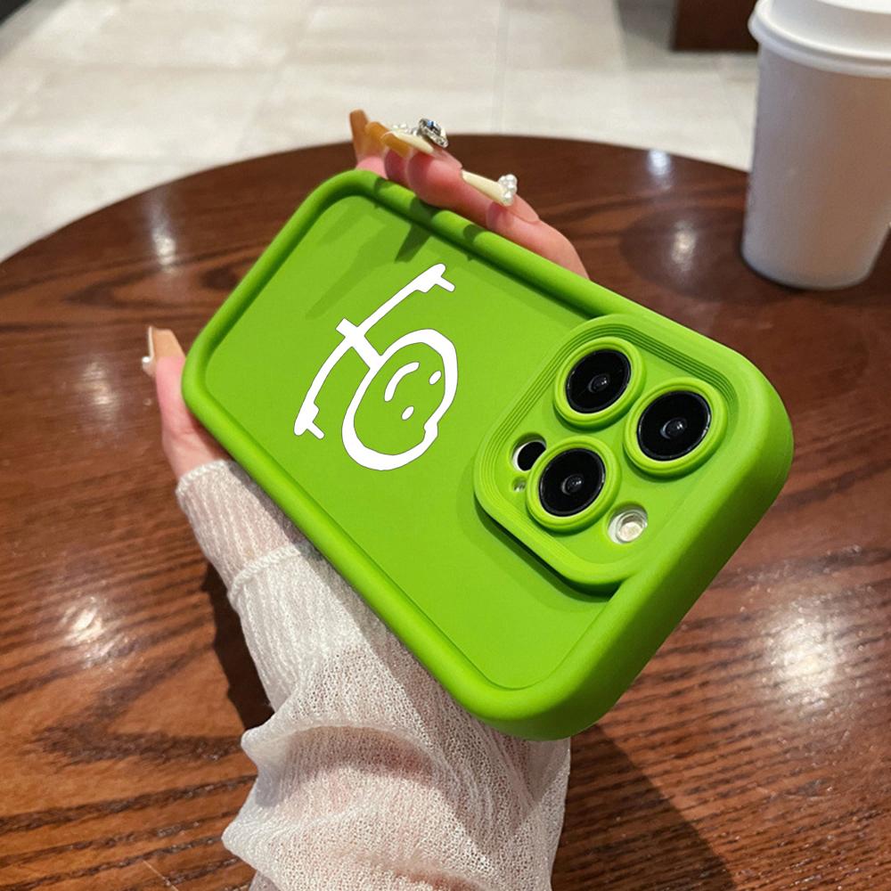 N78 Cartoon Matchman Soft Angel Eyes Phone Cases for iPhone 15 14 12 11 Pro Max 13 Mini 7 8 6S Plus XS Max XR SE Shockproof Bumper Cover