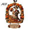 Vnitřní bytové doplňky Ozdoba na Den mrtvých, Mexická květinová kostra Závěsná dekorace, Akrylové Potřeby pro oslavu Festivalu Dia De Los Muertos