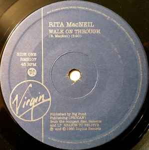 

7inch Record RITA MACNEIL - Walk On Through RMS107 VIRGIN 1988 Canada Country/Folk Used