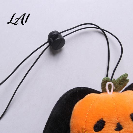 Durable Pet Play Toy Halloween Collar Charm Plush Ghost Pumpkin Pendant Soft Stuffed Small Costume Hanging Ornament for Cats Dogs Holiday