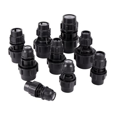 20/25/32/40/50mm PE Pipe Conversion Joint Irrigation Water Pipe Diameter Pipe Connector Water Tube Direct Pipe Fittings 1 Pc