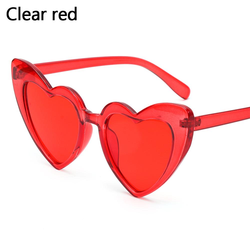 Fashion Heart-Shaped Sunglasses for Women Summer UV400 Sun Glasses Brand Design Love Heart Shades Trendy Street Snap Eyewear