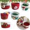 Cute Table Organizers Desktop Decorative Basket Christmas Woven Storage Cotton Rope Theme Organizer Handmade Fabric