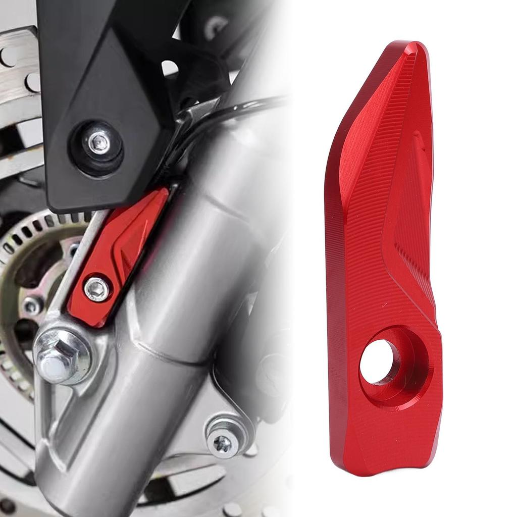 Motorcycle ABS Sensor Cover Aluminum Alloy Reinforced Decorative Front Brake ABS Protective Cover Replacement ADV160 ADV150 (Red)