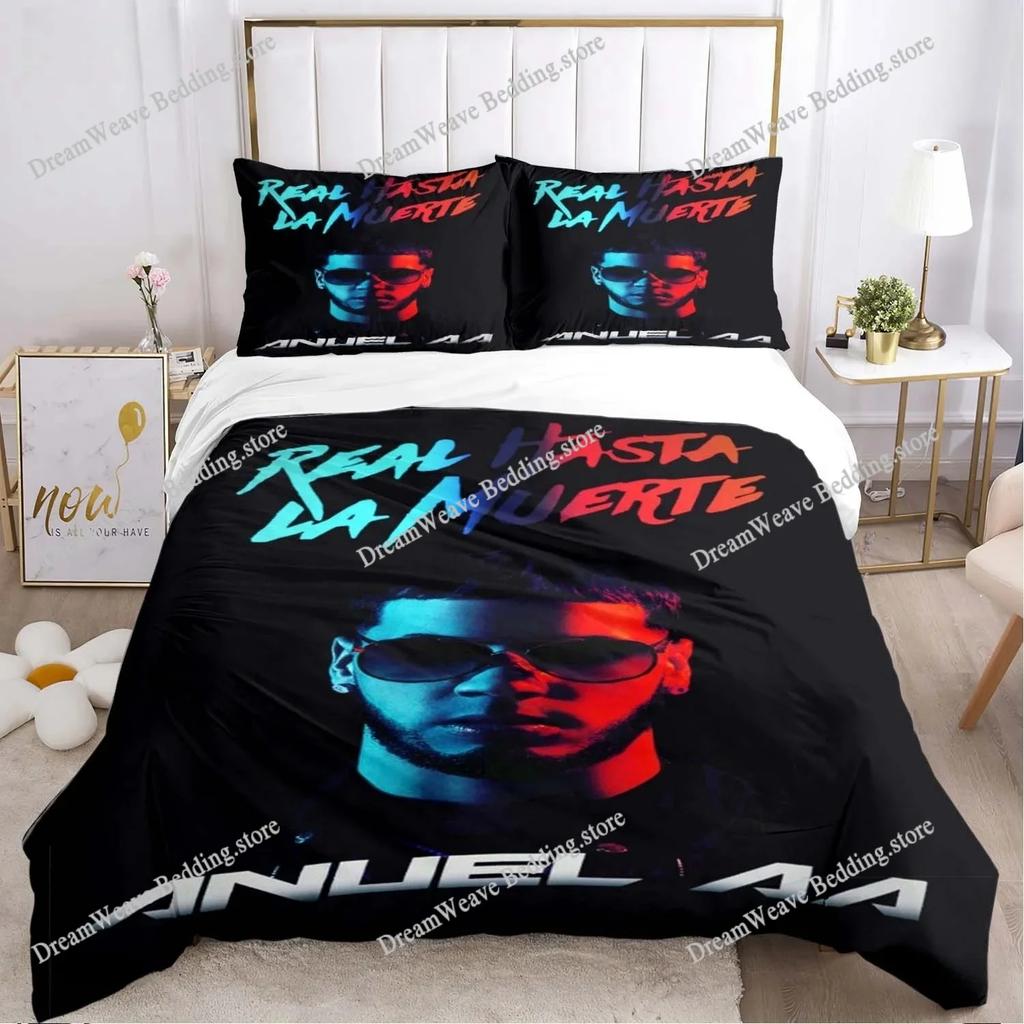 Hiphop Rapper Anuel AA Sheets Quilt Covers Bedding Dormitory Sheets Bedding Set Soft Warm Bedding Set Home Textileextile741