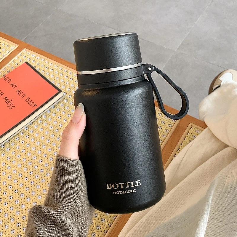 New Stainless Steel Insulated Water Cup with Lid & Tea Infuser for Men & Women