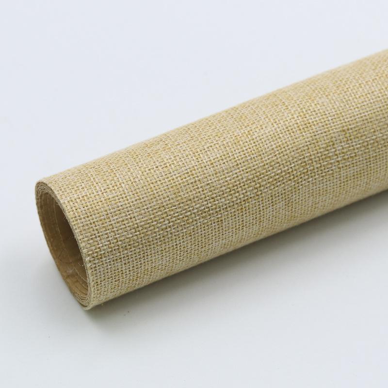 Selbstklebende Leinenstofftapete Abnehmbarer Hanfstoff zur Dekoration DIY Vintage Buchleinen Hintergrund Klebriger Jute für Basteln & Fotoautomat