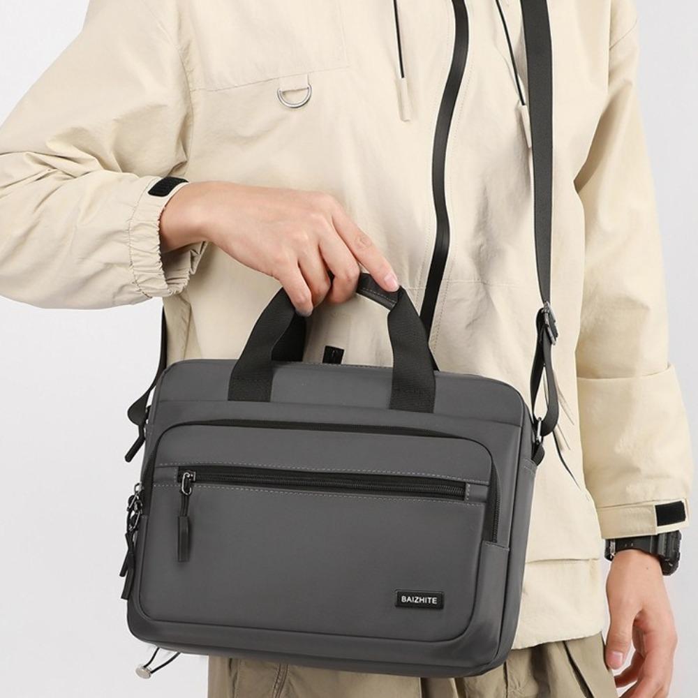 Großvolumige Herren Business-Aktentaschen Oxford-Stoff Umhängetasche Einfache Laptops Handtasche Mann