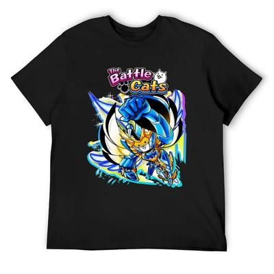 Battle Cats T-Shirt Luxury Man Designer Shirts Summer Top Plus Size Men Clothing