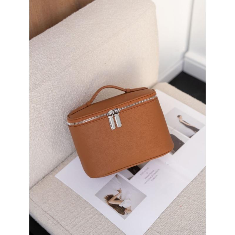 Women's Bags, Multi-compartment Cosmetic Bags, Fashionable Portable Soft Leather Bags