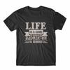 Life Is A Game Badminton T-Shirt 100% Cotton Premium Tee