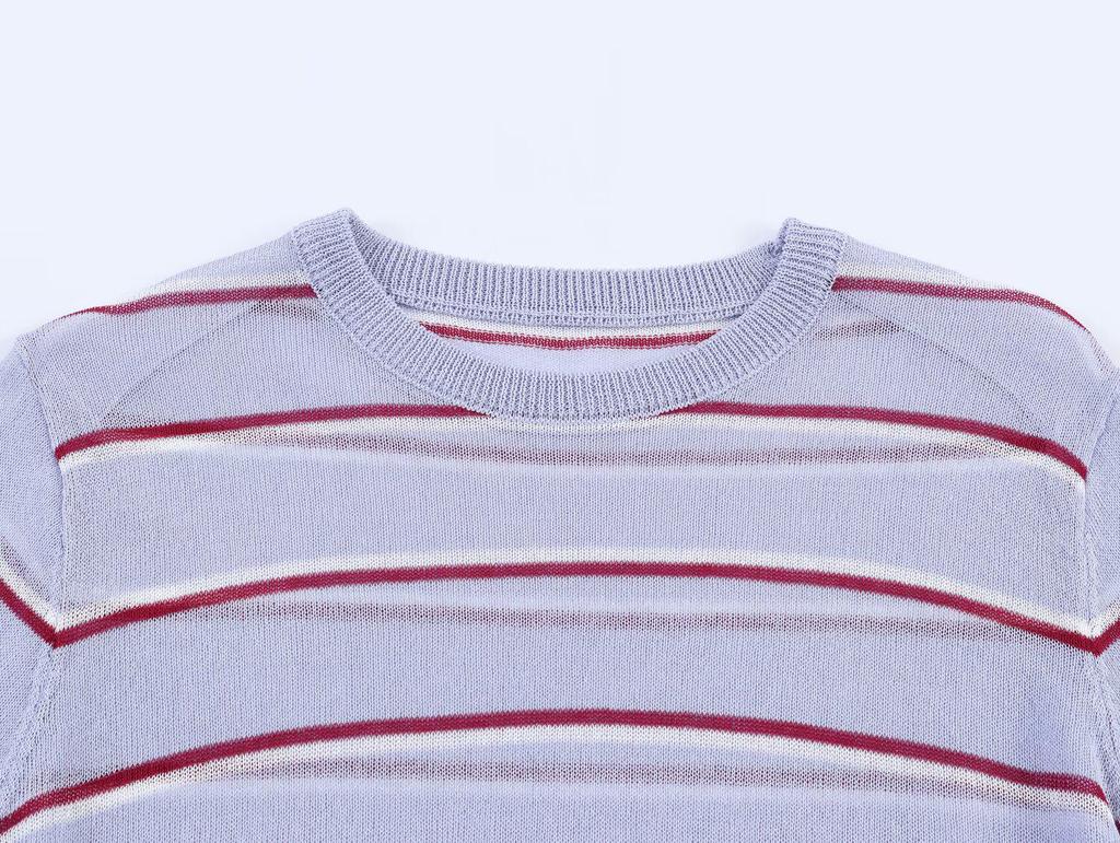 European Style Women's Striped Short-Sleeved Top - Spring 2026 Edition