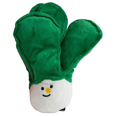 Byte Me Dog Produce Toy Bok Choy 15 X 10 Cm, White + Green, 1 Piece