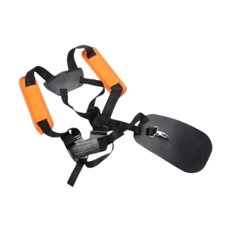 Reinforced Ergonomic Back Support Harness For Lawn Mowers With Swifts Adaptation Buckles And Broad Padded Belts