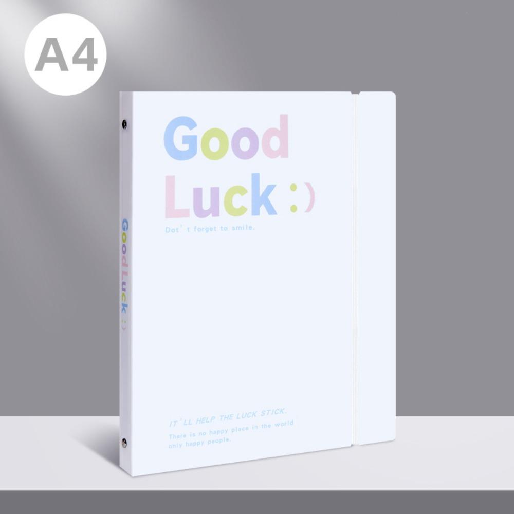 Loose Leaf Data Book Transparent Office Storage Booklet Simple File Bag  Gift
