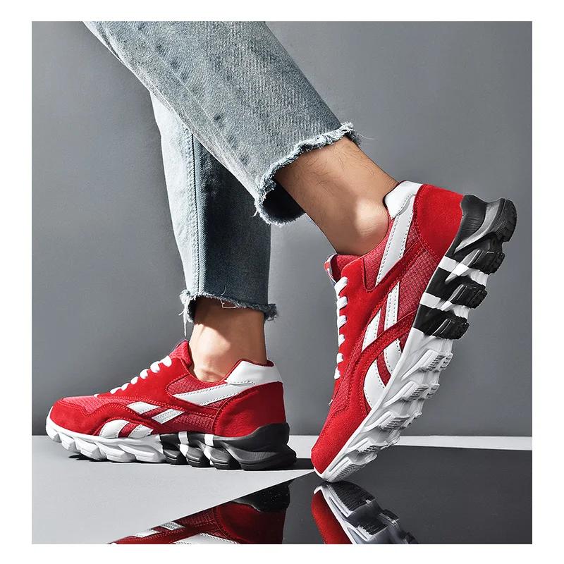 New Men'S Running Shoes Sneakers Breathable Casual Sneakers Anti-Slip Vibration Comfortable Walking Men Shoes