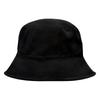 Solid color summer washed black bucket hat men and women trendy versatile retro sunshade sunscreen hat
