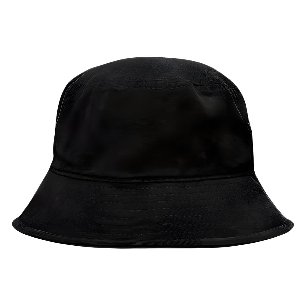 Solid color summer washed black bucket hat men and women trendy versatile retro sunshade sunscreen hat