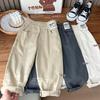 Spring Autumn Boys Pants Korean Version Simple Solid Color Elastic Boys Trousers Birthday Gift Children's Clothing