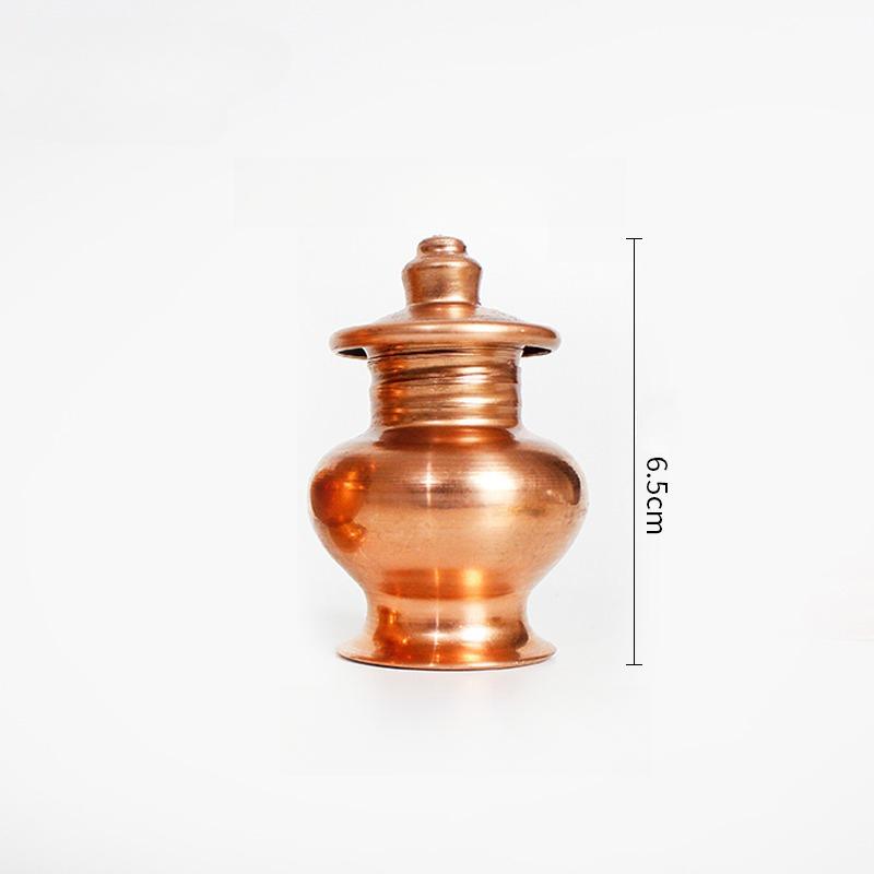 

Мини-Красный Медный Драгоценный Камень Богатство Водолея Украшения Тибетский Чистый Медь Мани Сокровище Бутылка Водолея Горшок Тибетская Тантра Буддизм Тибетский S