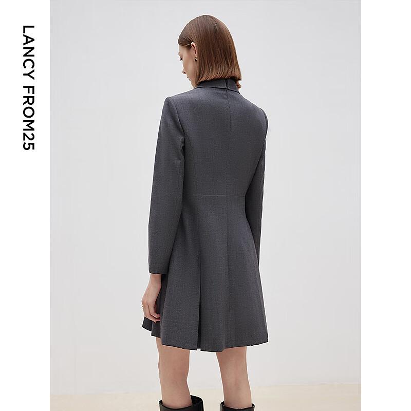 LANCY Wool Blend Slim-Fit Blazer Dress