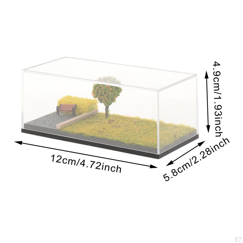 1/64 Die-cast Car Display Case, Parking Lot Scene, Showcase, DIY Diorama Case