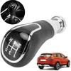 Shift Knob, Leather Shift Knob 5 Speed,Antiwear Unique and Delicate Styling Durable PU Leather Plastic Material Gear Shifter Lever Accessories Fit