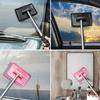 Telescopic Handheld Automotive Windshield Cleaner With Adjustable Length Stainless Plastic Wiper Tool For Universal Use
