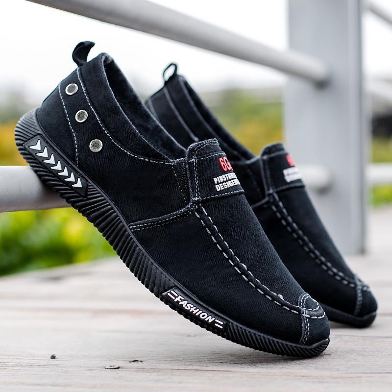 Breathable Summer Canvas Shoes for Men - Soft Sole, Old Beijing Style, Ideal for Middle-Aged and Elderly