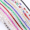 Colorful Crystal Strip Shiny Flexible Glass Rhinestone Trim Self Adhesive DIY Supply Rhinestone Strip Garment Accessories