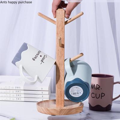 Porte-gobelet en bois, étagère de rangement pour clés, présentoir à bijoux, organisateur, décoration de la maison, porte-gobelet à l'envers, porte-gobelets