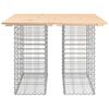 VidaXL Design Gabion Garden Bench 100x102x72cm Solid Pine Wood 834368