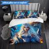 3PCS Dragon Queen's Majesty Bedding Set,Including 1pc Duvet Cover And 2pcs Pillowcases Perfect for Bedroom, Dormitory, Fan Christmas gift