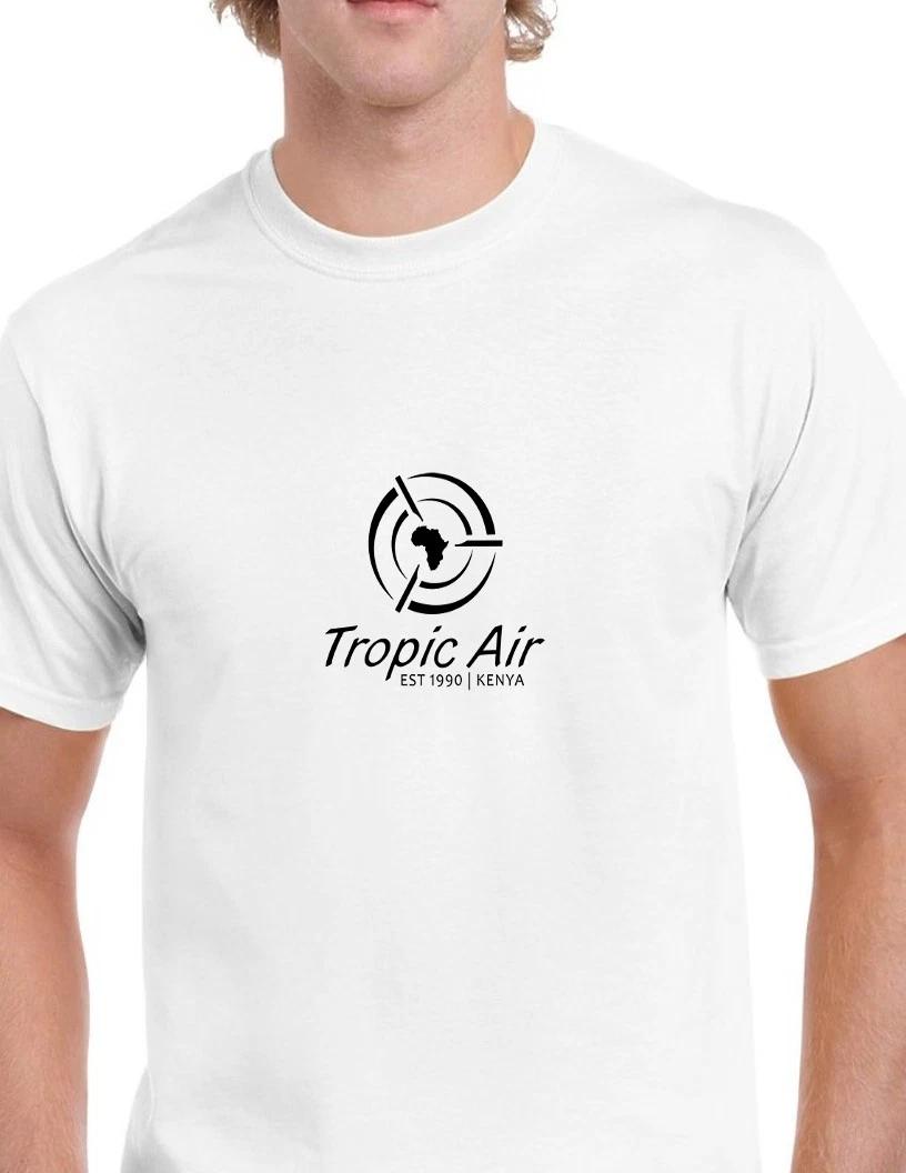 Tropic Air Kenya Black Logo Kenyan African Cotton White T-Shirt M