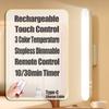 LED Table Lamp Magnetic Hanging USB Rechargeable Desk Lamp 3 Color Reading Light Dimmable Cabinet Closet Wardrobe Night Light