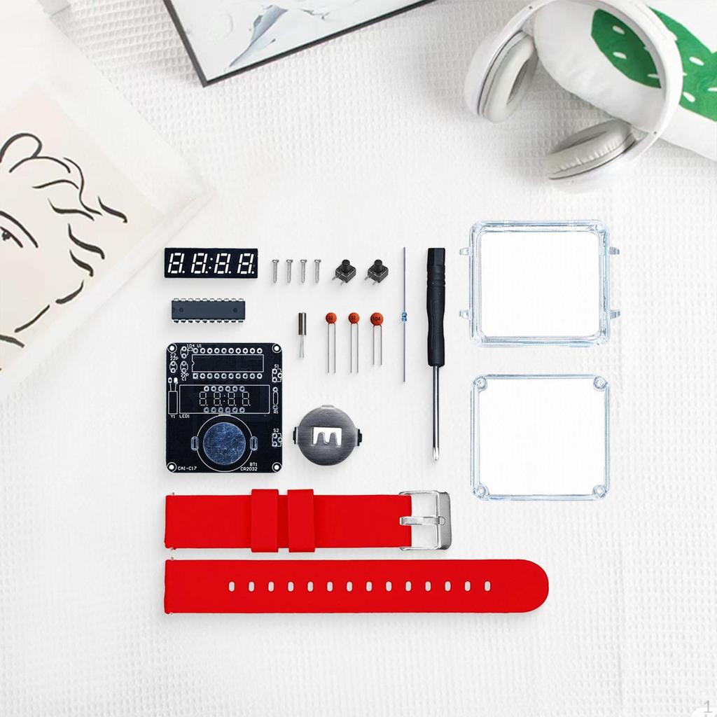 DIY elektronické hodinky Kit Víceúčelový vědecký experiment pro vzdělávání Začátečníci