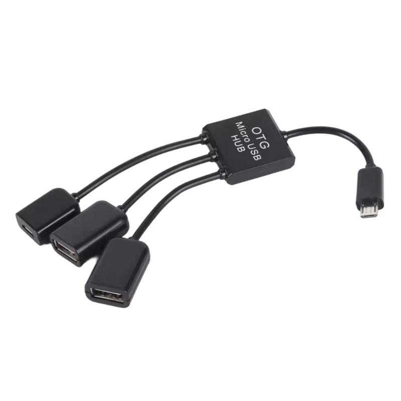 Многопортовые USB-C хабы-адаптеры с различными разъемами, маленький кабель 20 см, ПВХ-текстура, подходит для мобильного офиса