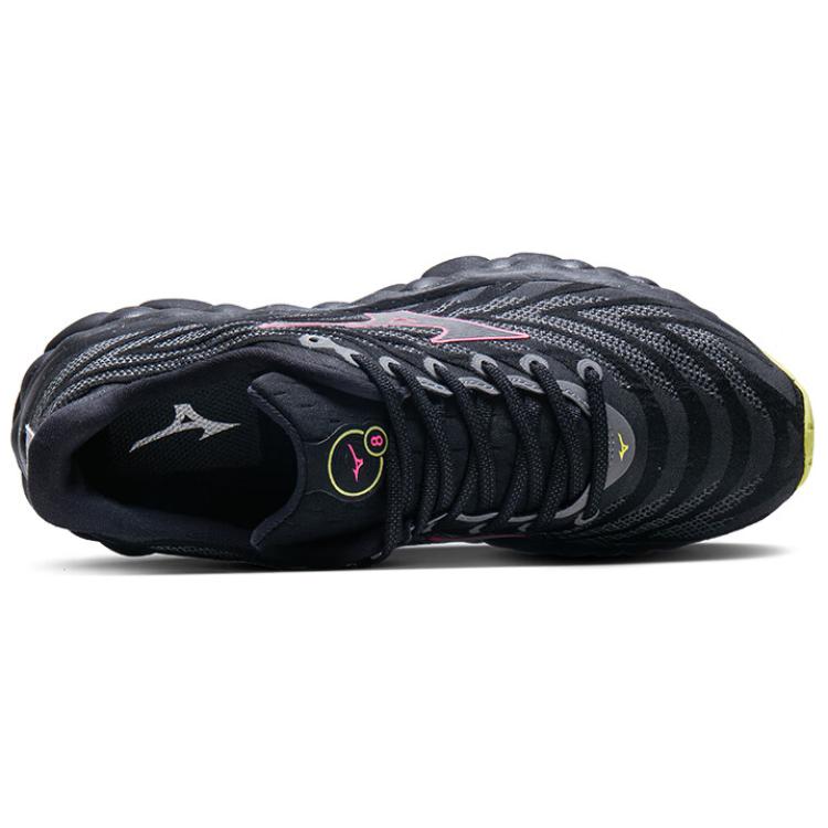 Mizuno Wave Sky 8 Black Silver Pink Tetra Unisex Sneakers J1GC240206