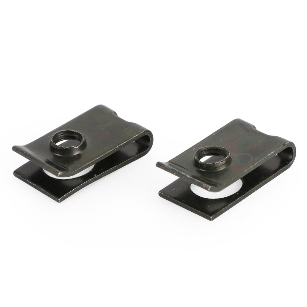 10x Small M5 5mm Motorcycle Fairing Spring Clips Speed Spire Nuts Clip U Nut